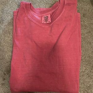 Comfort color long sleeve color brick size large